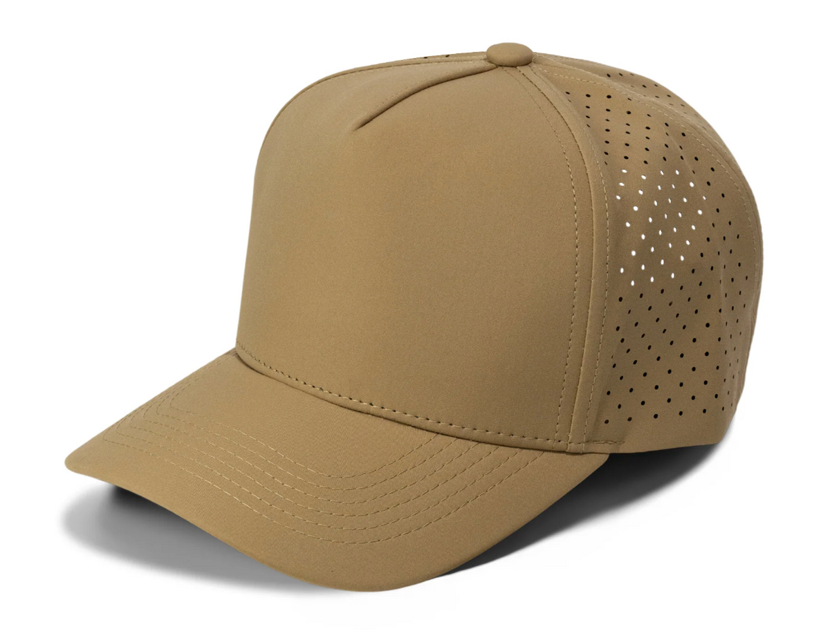Gorra Lisa Curva 5 Paneles Microlaser Impermeable 6010