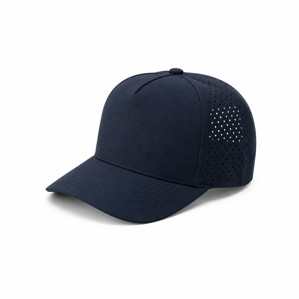 Gorra Lisa Curva 5 Paneles Microlaser Impermeable 6010