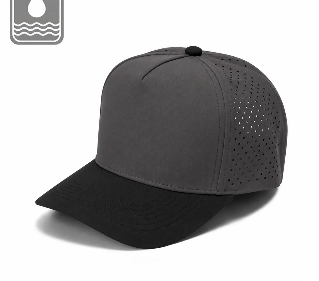 Gorra Lisa Curva 5 Paneles Microlaser Impermeable 6010