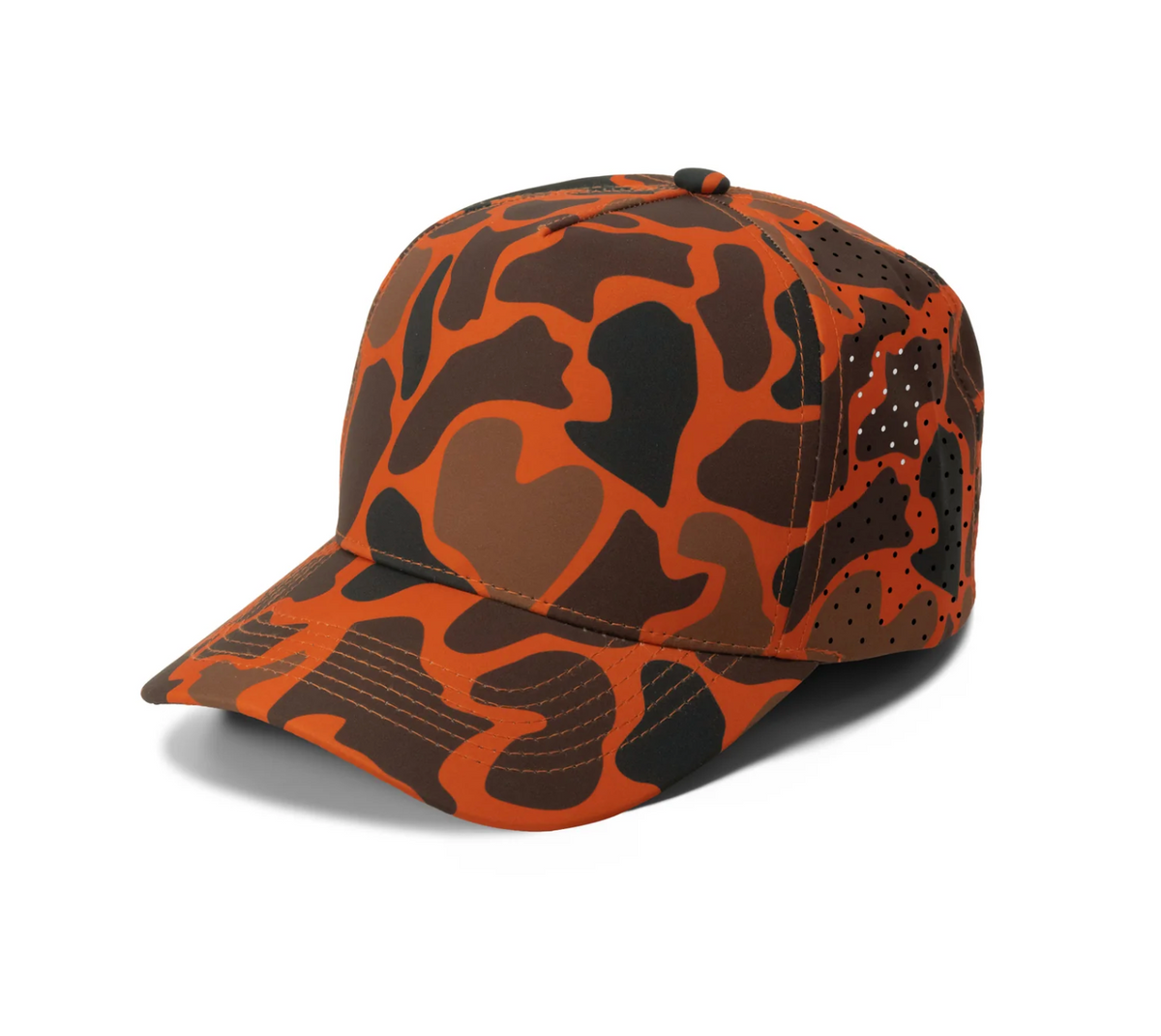 Gorra Lisa Curva 5 Paneles Microlaser Camo Impermeable 6025