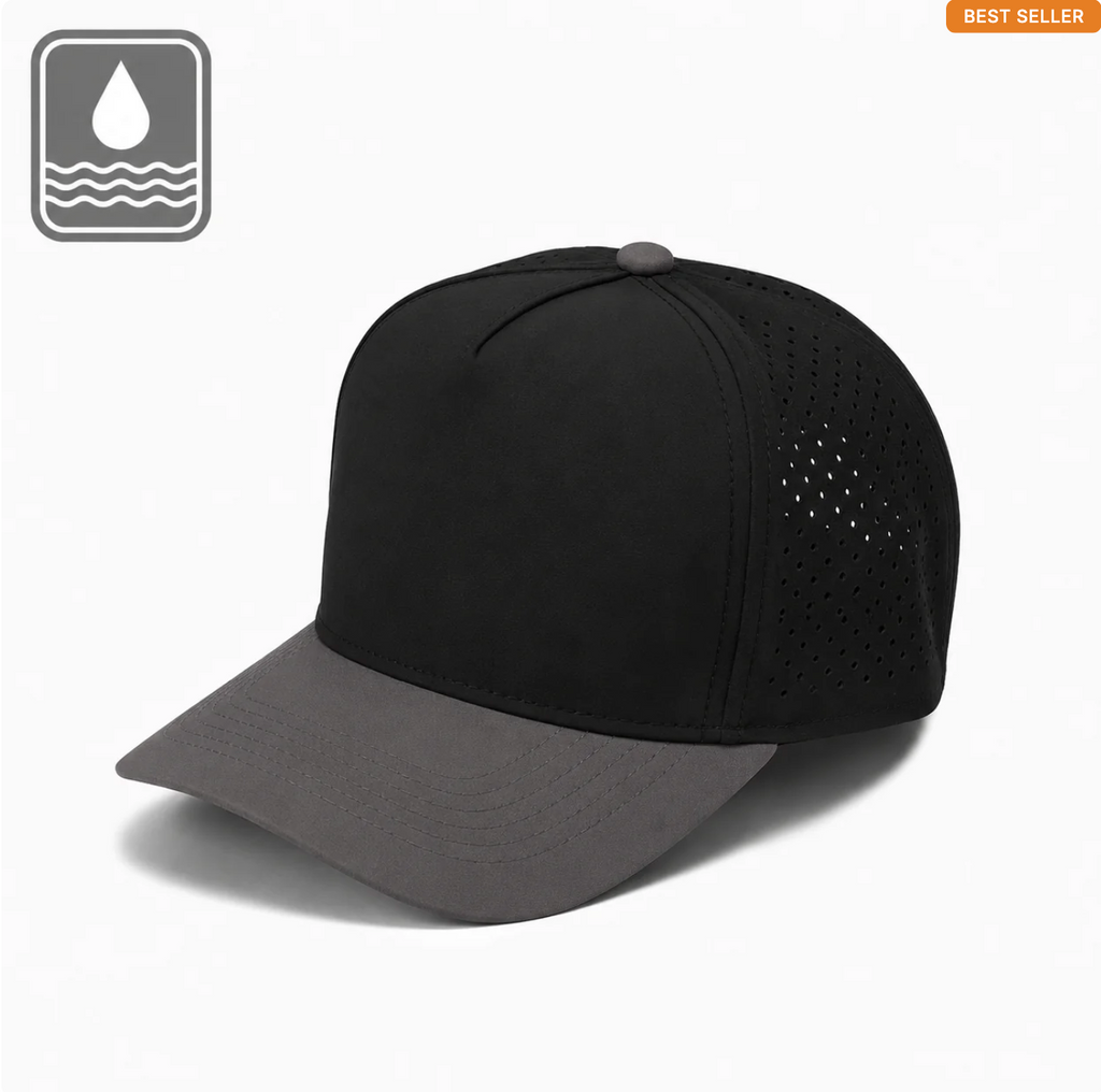 Gorra Lisa Curva 5 Paneles Microlaser Impermeable 6010