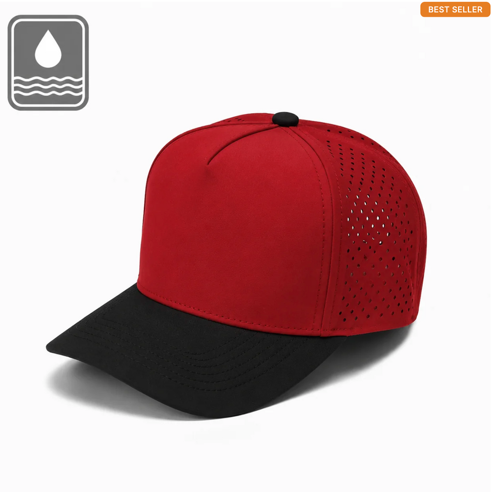 Gorra Lisa Curva 5 Paneles Microlaser Impermeable 6010