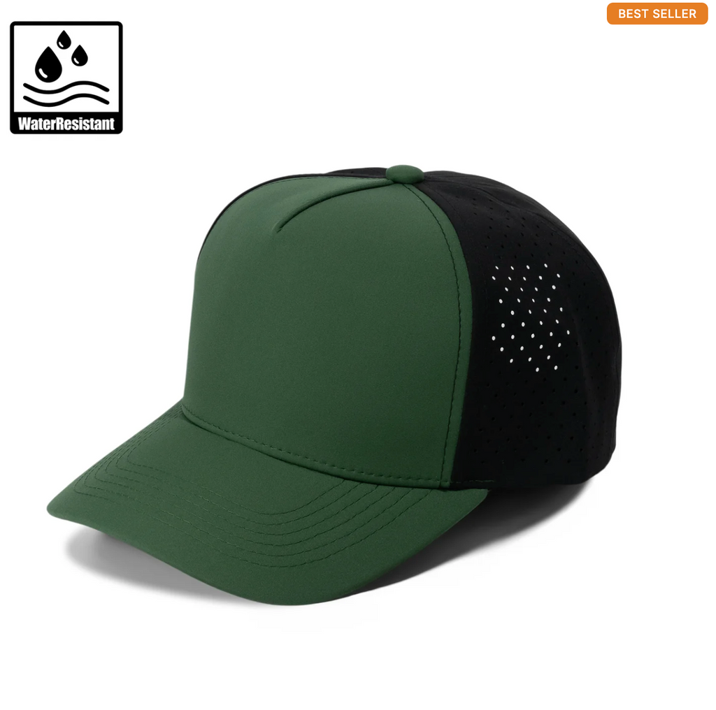 Gorra Lisa Curva 5 Paneles Microlaser Impermeable 6010
