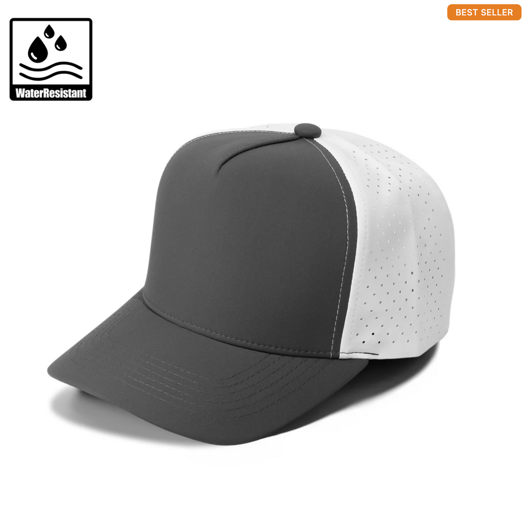 Gorra Lisa Curva 5 Paneles Microlaser Impermeable 6010