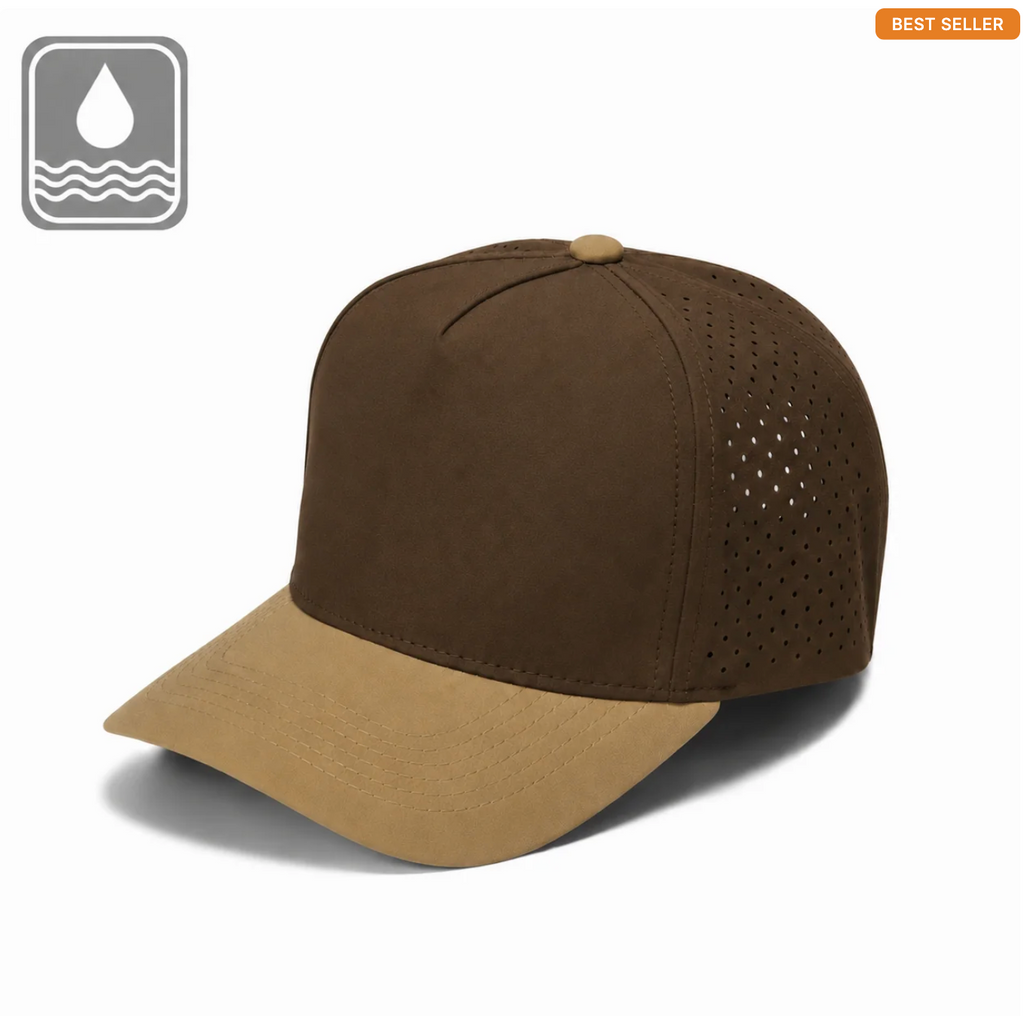 Gorra Lisa Curva 5 Paneles Microlaser Impermeable 6010