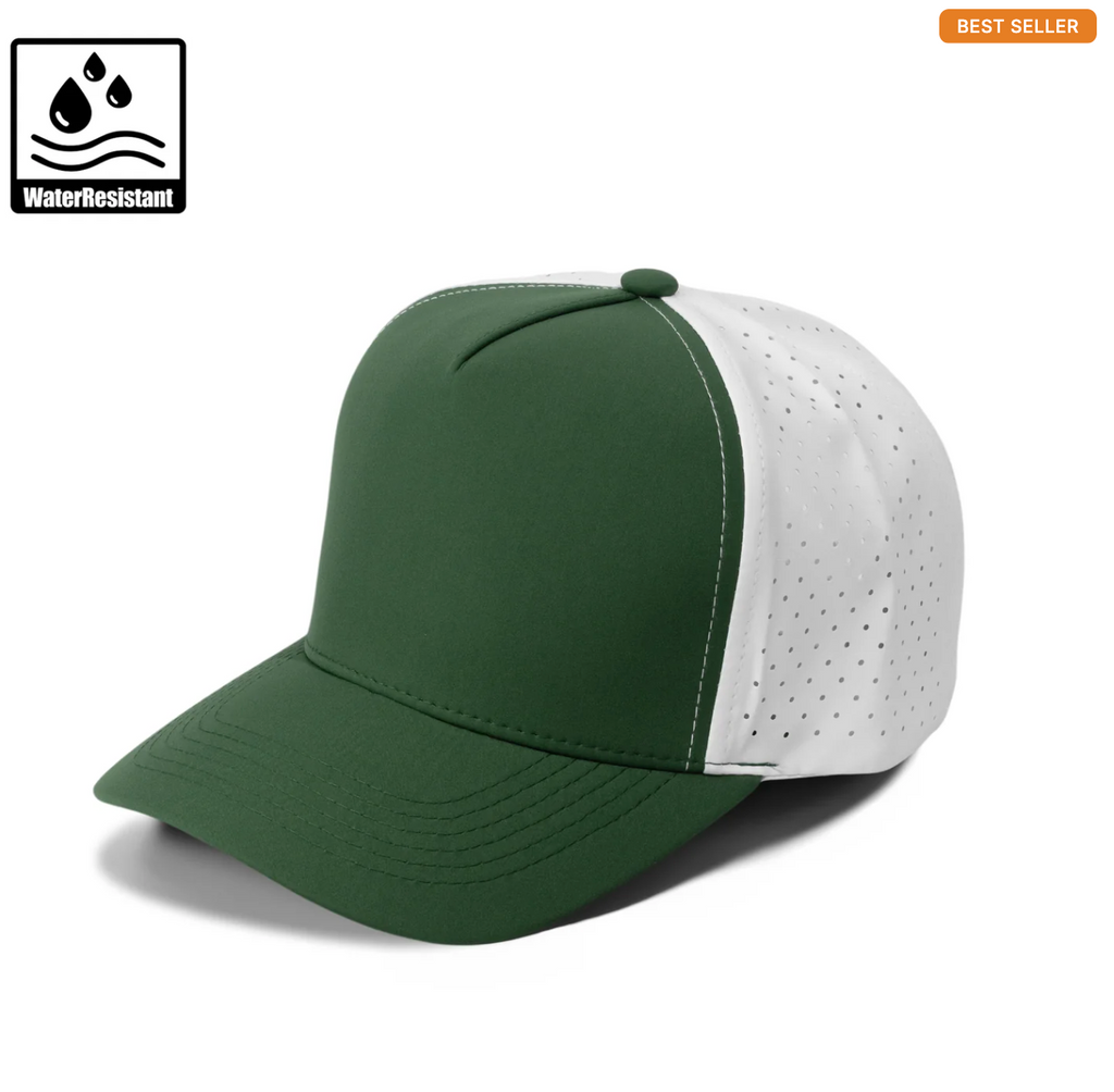 Gorra Lisa Curva 5 Paneles Microlaser Impermeable 6010