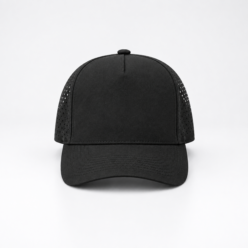 Gorra Lisa Curva 5 Paneles Microlaser Impermeable 6010
