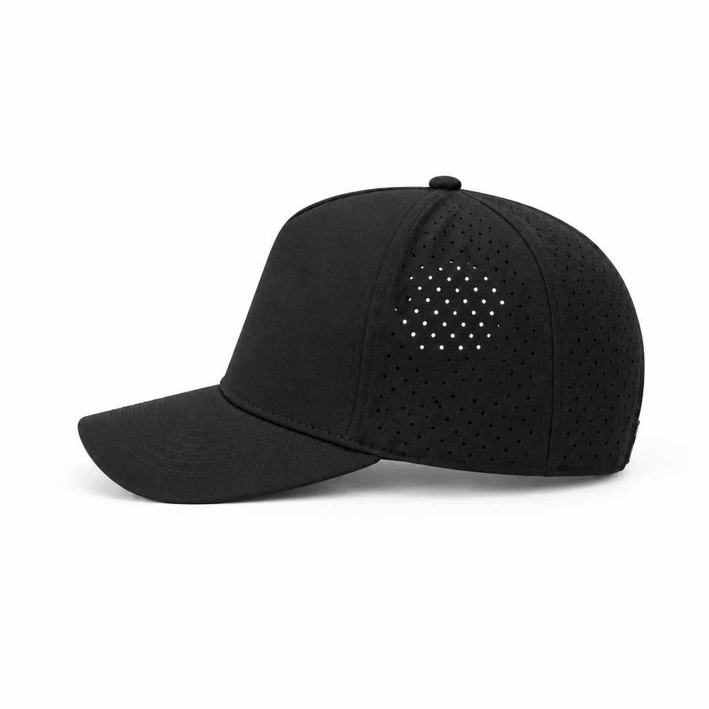 Gorra Lisa Curva 5 Paneles Microlaser Impermeable 6010