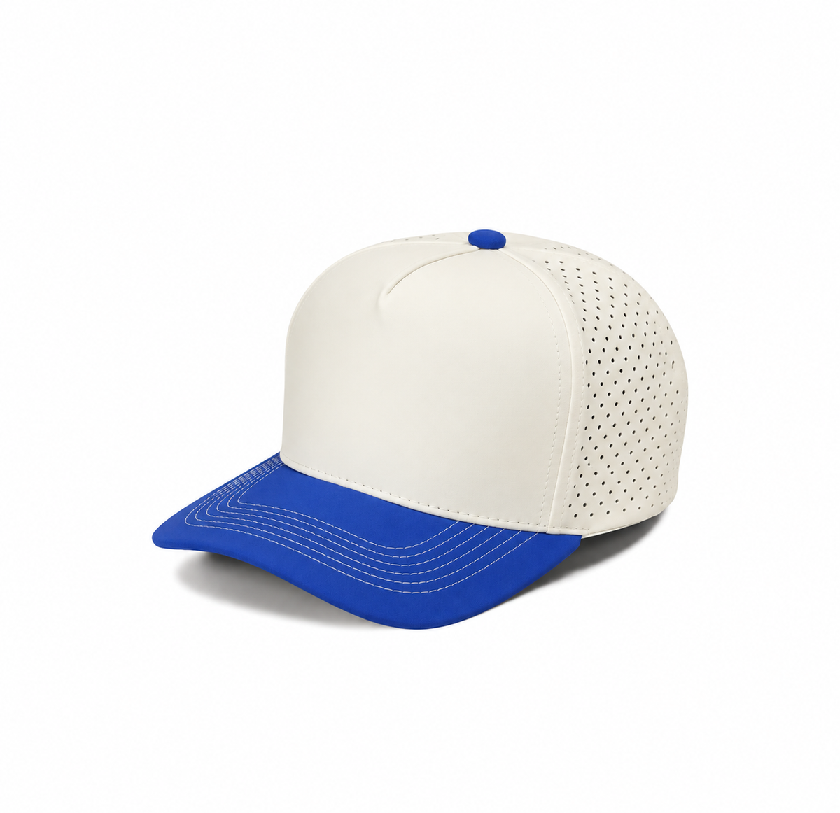 Gorra Lisa Curva 5 Paneles Microlaser Impermeable 6010