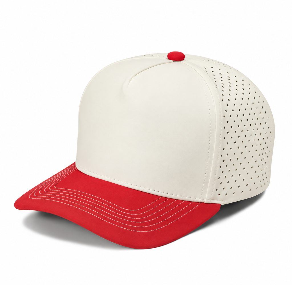 Gorra Lisa Curva 5 Paneles Microlaser Impermeable 6010
