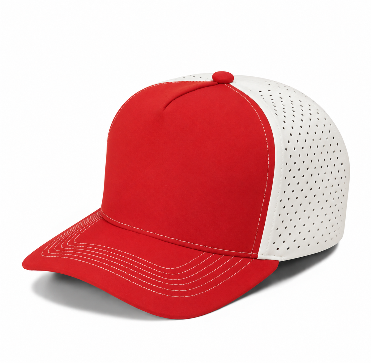 Gorra Lisa Curva 5 Paneles Microlaser Impermeable 6010