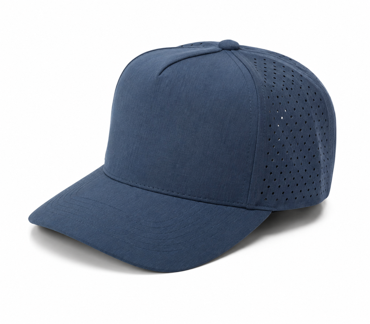 Gorra Lisa Curva 5 Paneles Microlaser Impermeable 6010