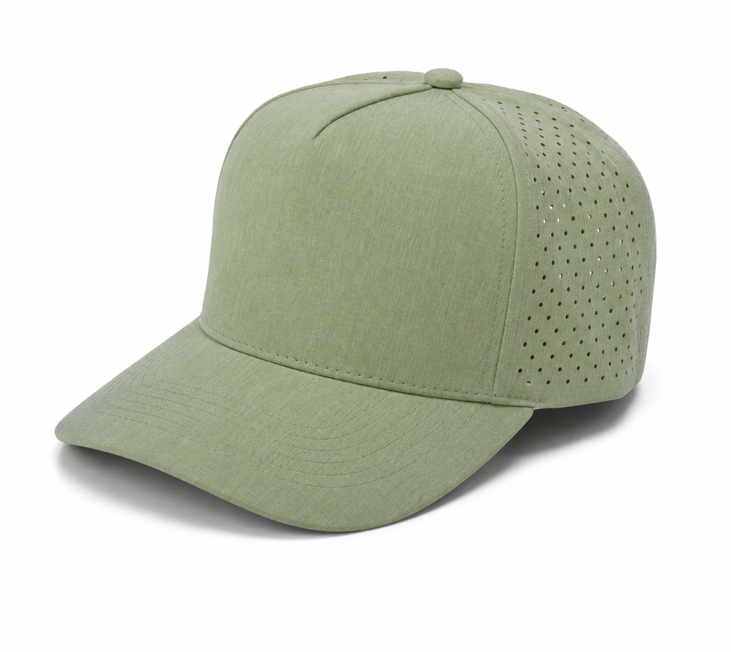 Gorra Lisa Curva 5 Paneles Microlaser Impermeable 6010