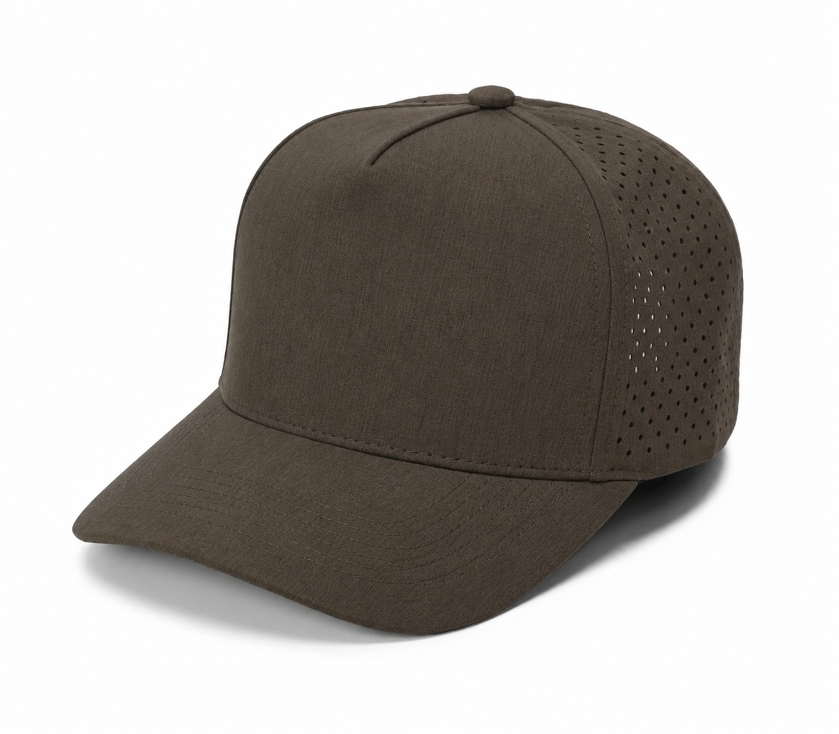 Gorra Lisa Curva 5 Paneles Jaspe Microlaser Impermeable 6034